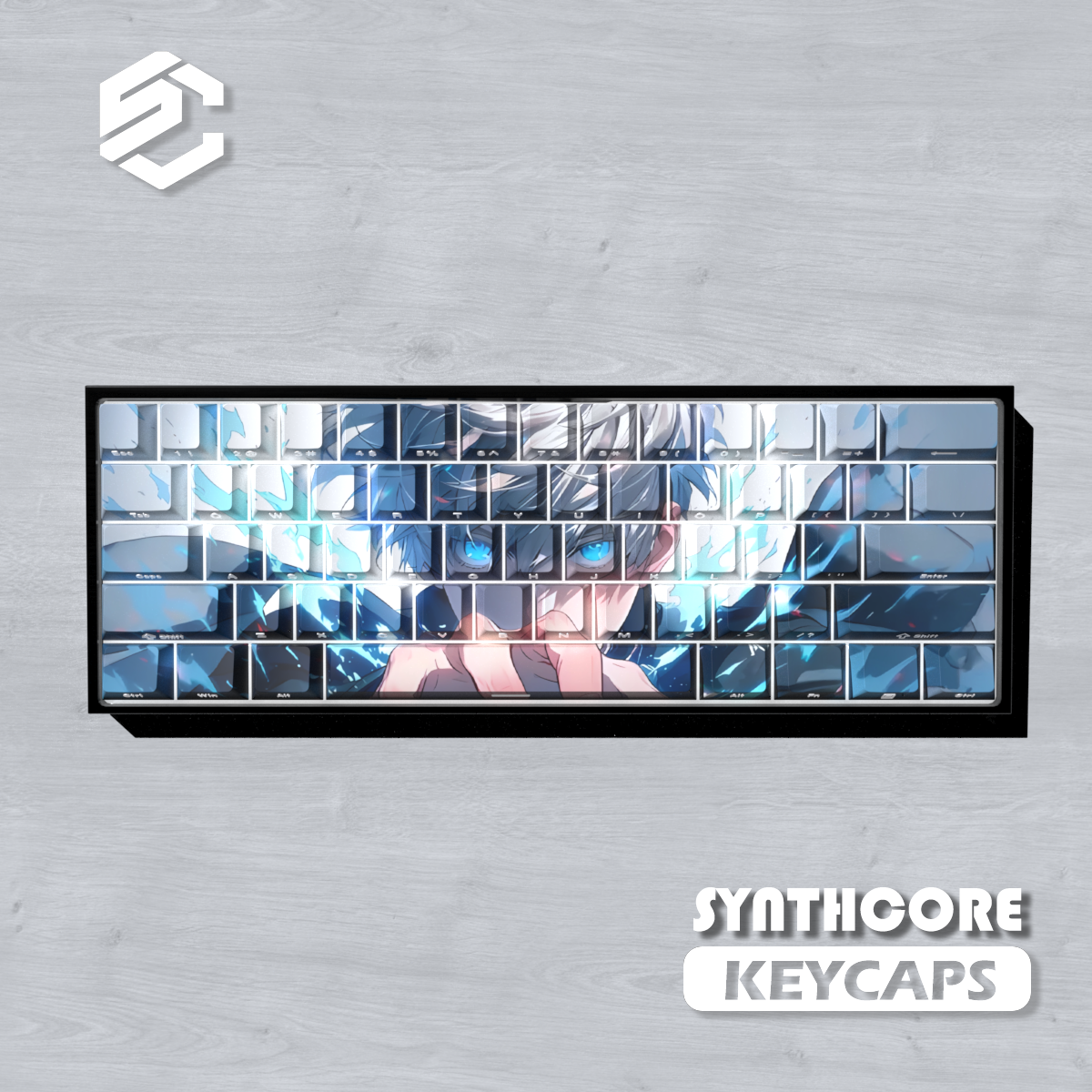 Keycap Artisan Anime - 74 Keys Gojo Satoru Theme Keycaps