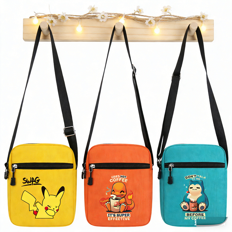 Anime Tote Bag - Pikachu Gengar Charizard Women's Crossbody Bag