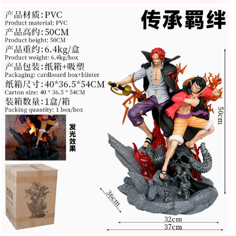 Anime Merchandise For Men - 50cm One Piece Anime Action Figure