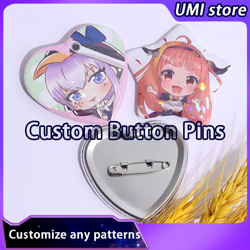 Pin Button Badge - Custom Badge Pins Button Pins Heart