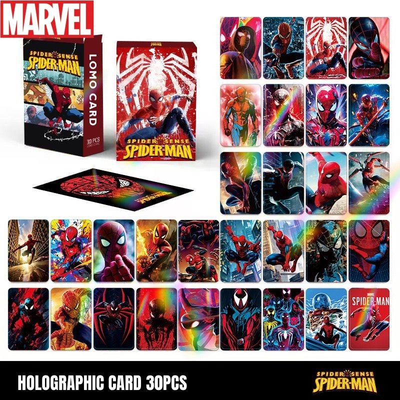 Original Anime Merchandise - Anime merchandise Spider-Man laser flash card