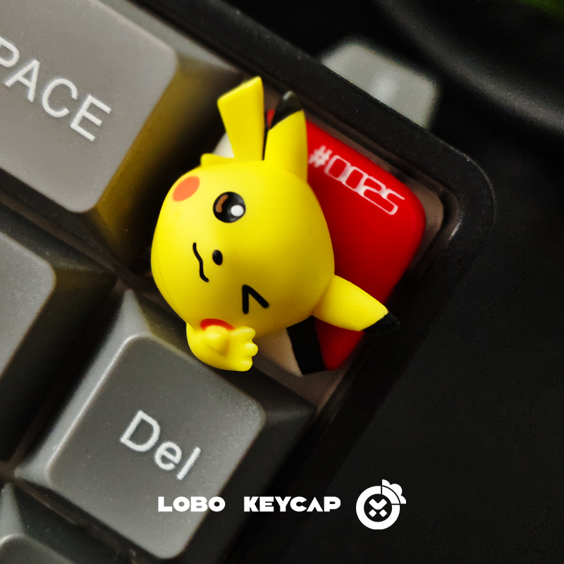 Keycap Artisan Anime - PokéMon Kawaii Resin Keycaps Cartoon Ornament