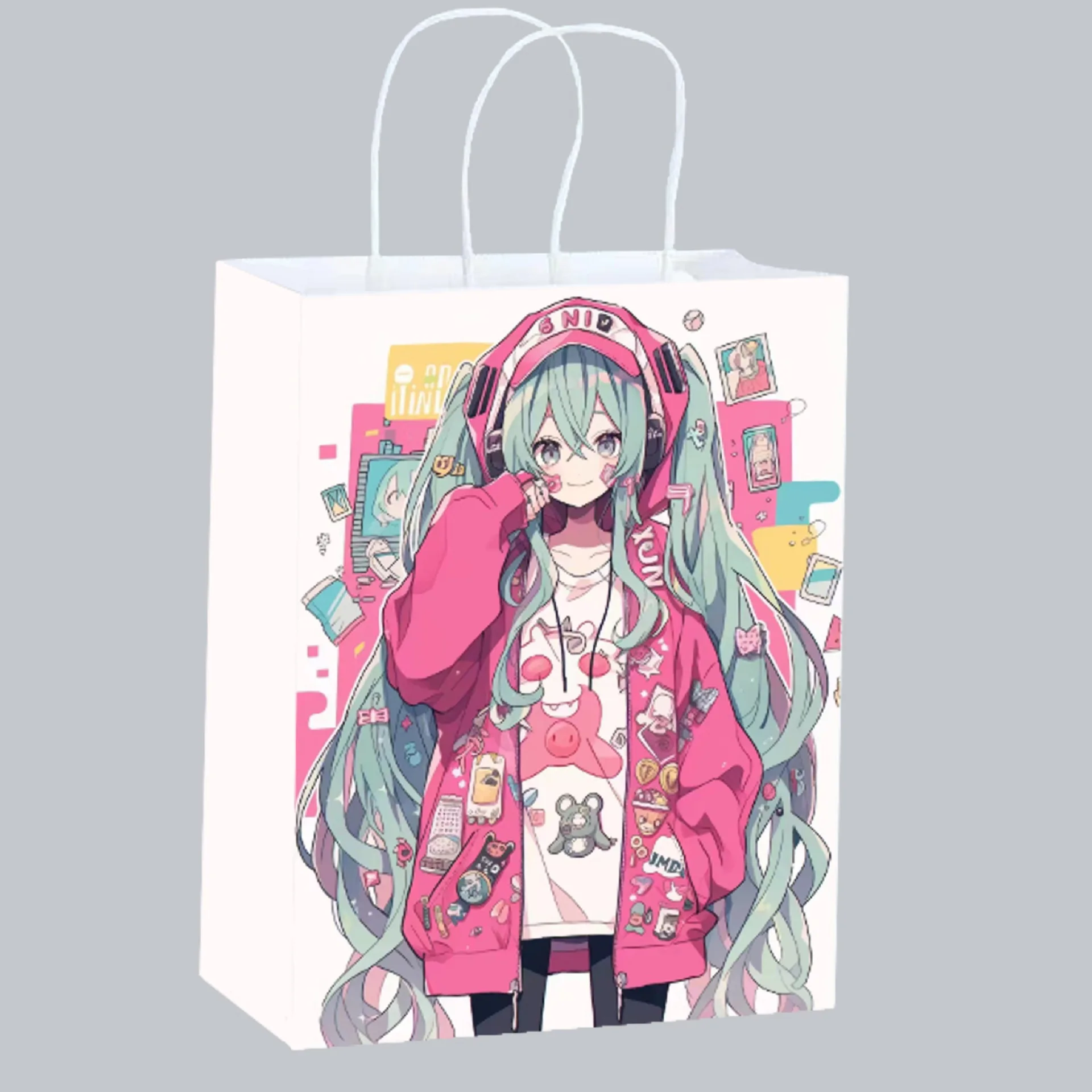 Cute Anime Hatsune Miku Paper  - Anime Tote Bag recensione e prezzo