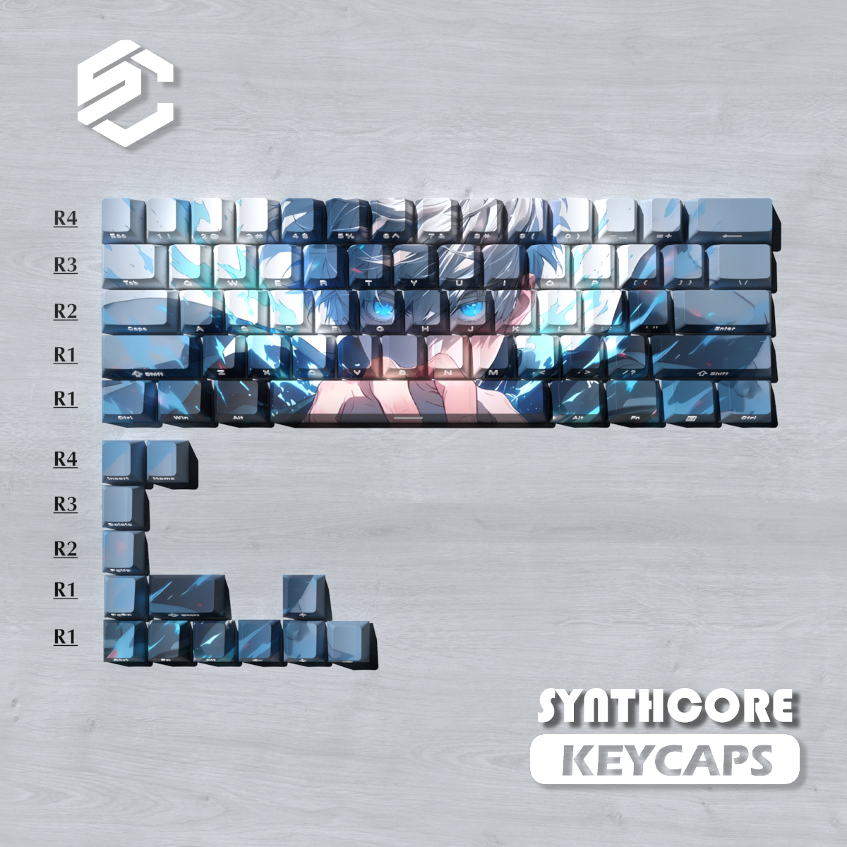 74 Keys Gojo Satoru Theme Keyc - Keycap Artisan Anime recensione e prezzo