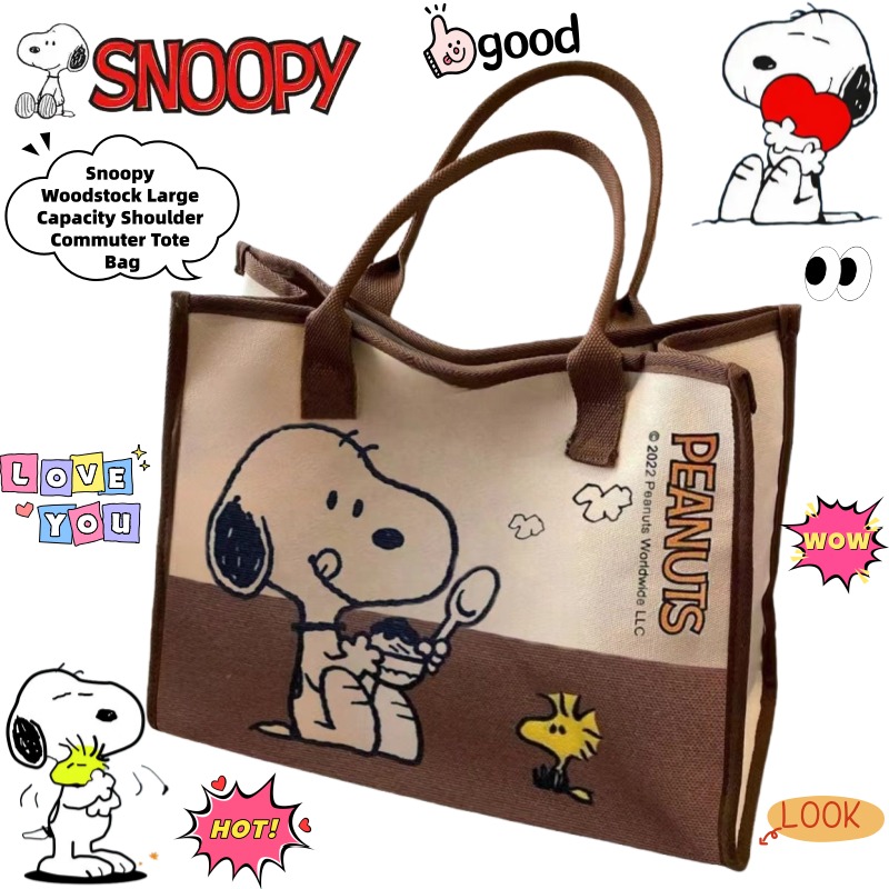 Snoopy Woodstock Cartoon Large - Anime Tote Bag recensione e prezzo