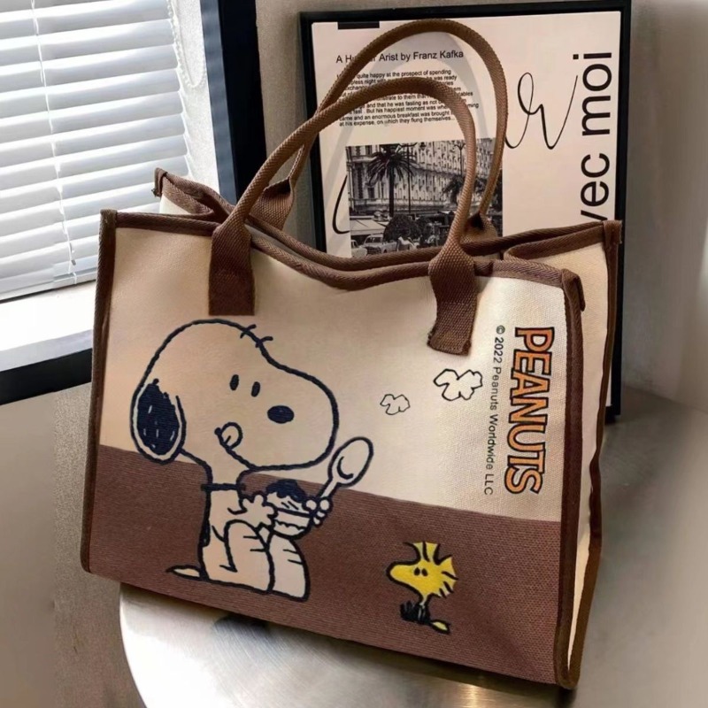 Snoopy Woodstock Cartoon Large - Anime Tote Bag recensione e prezzo
