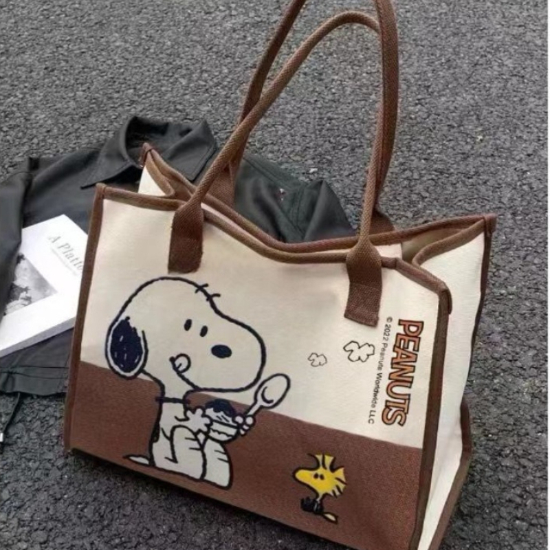 Snoopy Woodstock Cartoon Large - Anime Tote Bag recensione e prezzo