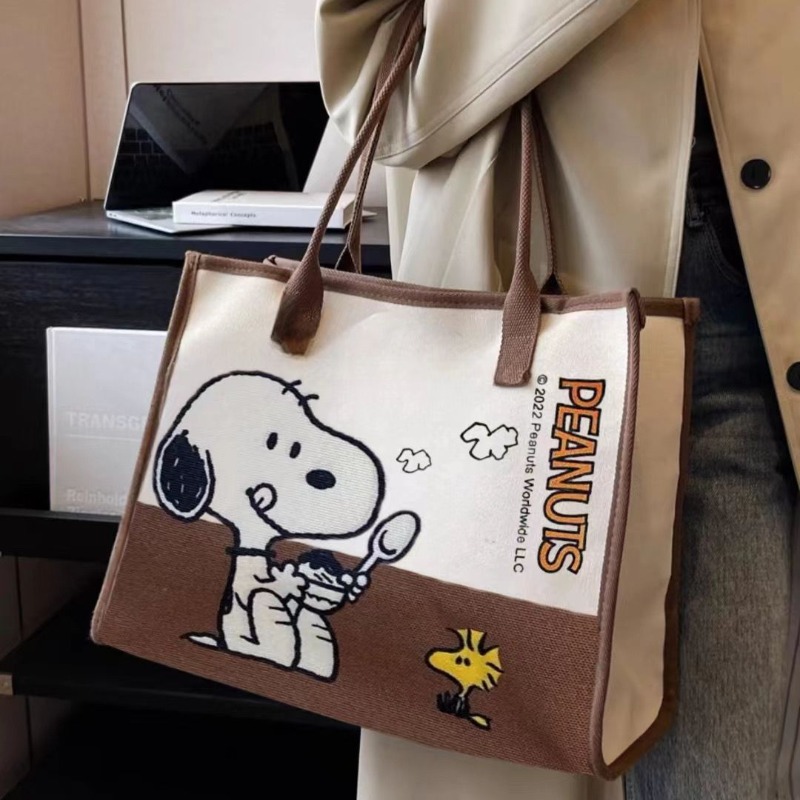 Snoopy Woodstock Cartoon Large - Anime Tote Bag recensione e prezzo