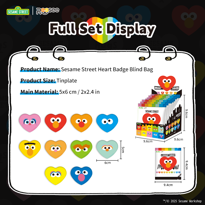 Sesame Street Heart Badge Blin - Pin Button Badge recensione e prezzo