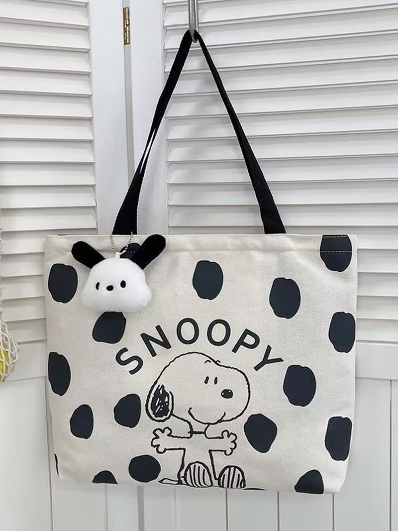 Cartoon Snoopy Canvas Shoulder - Anime Tote Bag recensione e prezzo