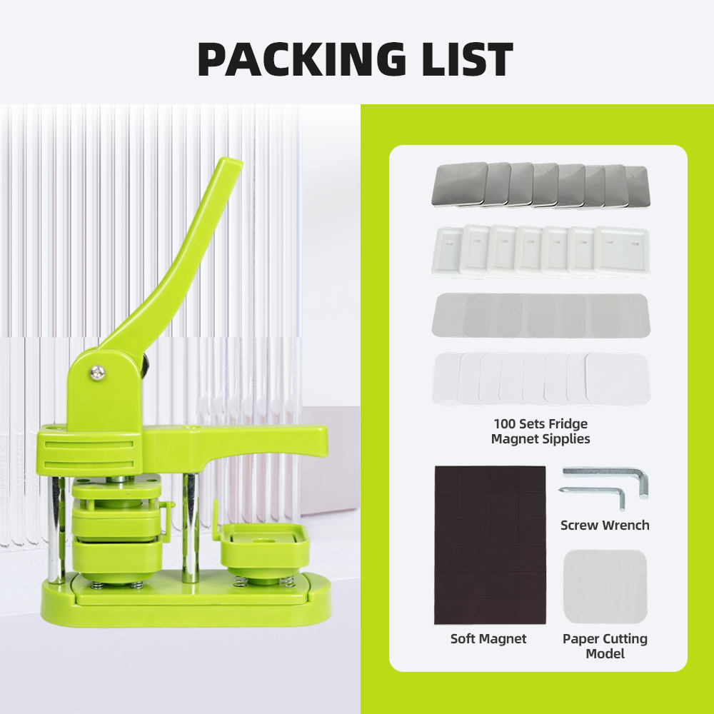 WJW Square 50mm Badge Maker Fr - Pin Button Badge recensione e prezzo