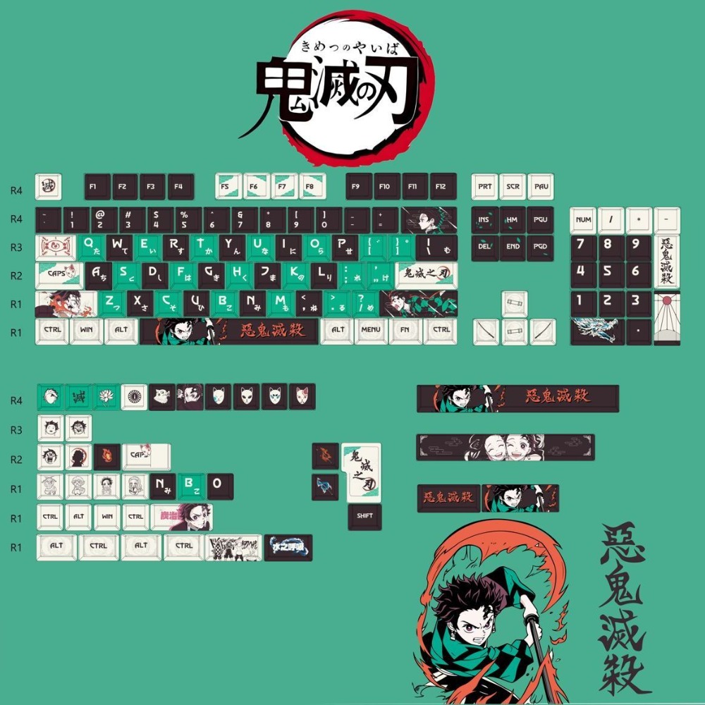 Demon Slayer Keycaps Tanjiro K - Keycap Artisan Anime recensione e prezzo