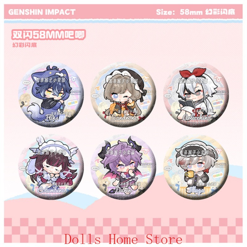 Genshin Impact Flins Sandrone  - Pin Button Badge recensione e prezzo
